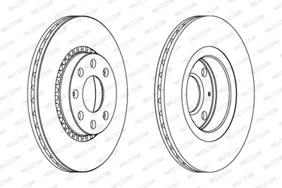 FERODO DDF328C On Fren Dıskı Havalı Astra F 1,8ı Corsa B 1,6 Gsı 16v 1,6ı Vectra A 1,7d 1,7 Td 1,8 1,8ı 90511128 93182285