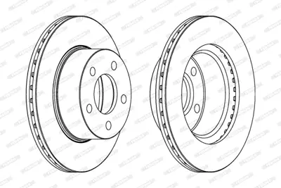 FERODO DDF367-1 Fren Dıskı On Cherokee Xj Wrangler I 8303251156 J3251156