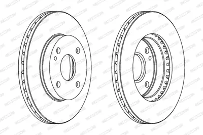 FERODO DDF393C On Fren Aynası Havalı Mazda 323 Famılıa 98-02 (235x4) BR703325XE BR783325XD F2CZ1125B