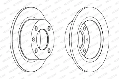 FERODO DDF490 Arka Fren Dısk Aynası Xantıa 1.8ı 93>01 2.0ı (93 01). 3.0ı 97>00 95667811