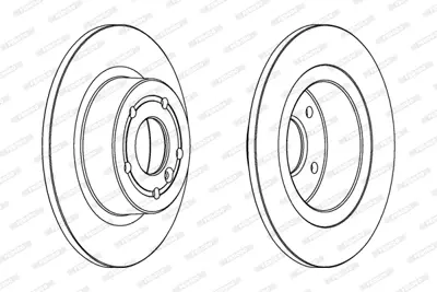 FERODO DDF874C Fren Dıskı Arka Dıscovery 2 98-04 Range Rover 94-01 SDB000470