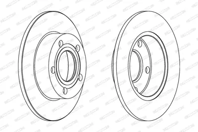 FERODO DDF952C Arka Fren Aynası Passat 1,8 20v 1,9tdı 2,5tdı 2,3 Vr5 2,8 30v 97> 8E0615601A JZW698601BA
