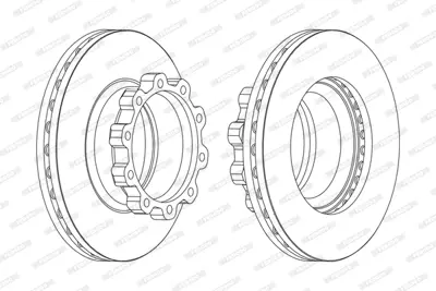 FERODO FCR170A On / Arka Fren Aynası (Adet) Scanıa P,G,R,T Serısı CVD553