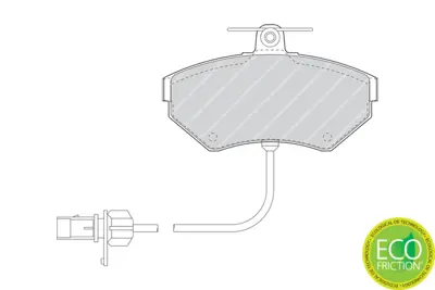 FERODO FDB1451 Fren Balatası Ön 8E0698151M