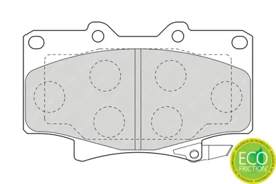 FERODO FDB1502 On Fren Balatası Toyota Hıace 2.2 Land Cruıser 4.0 4.5 90-97 Runner 90-> 449160180