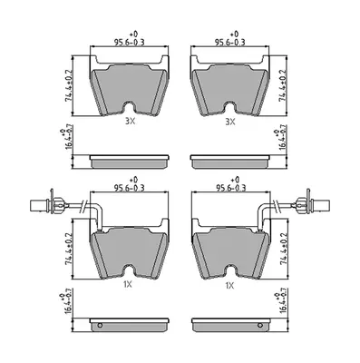 FERODO FDB4165 Fren Balatası 420698151D 8H0698151H