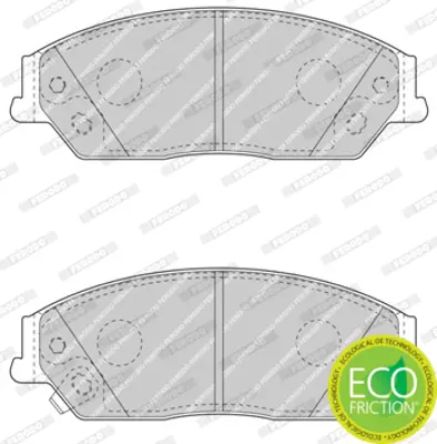 FERODO FDB4443 Fren Balatası On Toyota Camry 01-06 Lexus Es 12-18 446506090