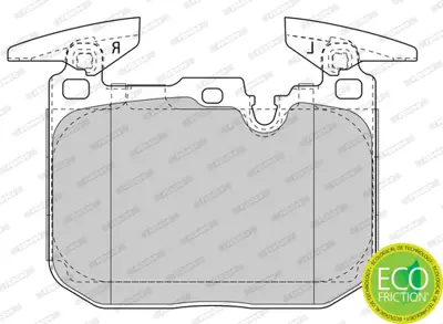 FERODO FDB4611 Fren Balatası On Bmw F20 F22 F30 F32 F34 F36 I8 34116878876