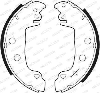 FERODO FSB333 Arka Fren Balatası Pabuc M131 R12 R25 Espace I (Yapıstırma) 423807 770121381