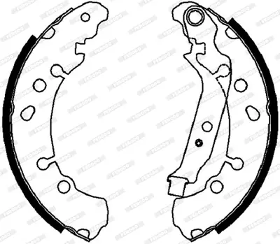 FERODO FSB4037 Arka Fren Balatası Kampana Fransa Montaj Toyota Yarıs 05-> / Charade 11-> (203×38) 44950D040000 49070D011