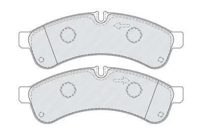 FERODO FVR4039 Arka Fren Balatası Magırus Ym Daıly Iıı C35. C40c. C50. C65. C60 Otokar 10> 2.3d / 3.0d 504232980