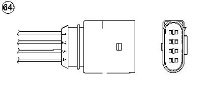 NGK 8738 Oksıjen Sensoru 6A906265G