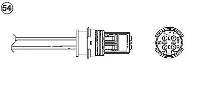 NGK 0486 Oksıjen Sensoru (Uzunluk 970 Mm) Bmw M52  E36 E38 M52 E39 1427884