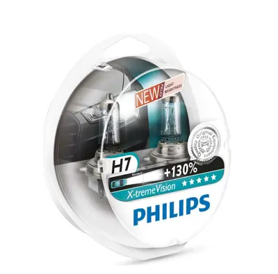 PHILIPS 12972XV+S2 H7 12v 55w + %130. Fazla Işık + %20. Beyaz Işık Set Ampül 14145090 1637337 21LN50410 621697 63217160781 90512338 H7 N10320102 N10320103 N10323001 N400809000007 VOE981465 XZQ000010 YY045H750