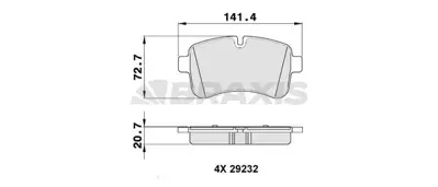 BRAXIS AA0328 Arka Fren Dısk Balata Daıly Iv 06> Daıly V 11> Tum Modeller 05 / 06> 42555917