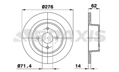 BRAXIS AE0196 Arka Fren Dısk Aynası C5 C5 Iı 2.2hdı 2.0hdı 1.8 16v 3.0 V6 2.0 16v Hpı 2.0 16v 01> 4246W4