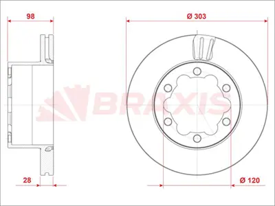 BRAXIS AE0921 Fren Aynası Arka Crafter 2,0 16> Dasa-B-C \ Daua-B-C \ Dava \ Dawa Man Tge 2,0tdı 16> 2N0615601C