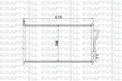 KRAFTVOLL 08060116 Klıma Radyatoru Focus Iı 1.4 16v / / 1.8tdcı / 1.6 Zetec S 16v (98 04) 