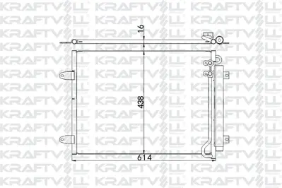 KRAFTVOLL 08060135 Klıma Radyatoru Passat / Cc 1.4 1.8 2.0tsı 3.2 3.6fsı 05>16 