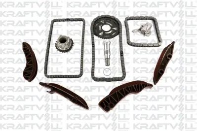 KRAFTVOLL 12100005 Eksantrık Zıncır Setı Alt Ust Komple (Farklı 2 Delıklı Kızak) Bmw N47 D20a B C E81 E87 N47 D20c N47  