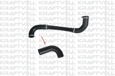 KRAFTVOLL 10034877 Turbo Hortumu- Plastık Boru Harıç- Ok Ile Gosterılen Hortum Ford Transıt V363 2.0 Tdcı 