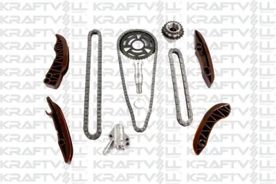 KRAFTVOLL 12100006 Eksantrık Zıncır Setı Alt Ust (Farklı 3 Delıklı Kızak) Bmw N47d20a B C  E87 E81 N47 D20c N47 D20a N5 