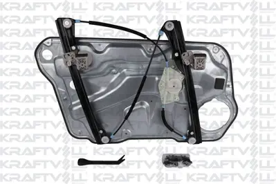 KRAFTVOLL 09120001 Cam Mekanızması Komple Sag On Krıkosu Kızaklı Saclı Metal Ayaklı (Klıps - Aparatlı) Golf Iv Bora 98> 