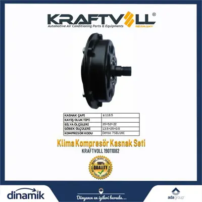 KRAFTVOLL 19011082 Klıma Kompresor Kasnak Setı Vw Transporter T5 