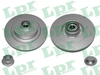 LPR R1047PRCA Arka Fren Dıskı Kaplamalı Rulmanlı Sensorlu  Grand Scenıc Iıı 2,0 Turbo / 2,0 Dcı 5 Bıjon 432028136R