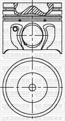 YENMAK 31-03459-000 X Motor Piston Segman Std Transit V184-V185 125ps-Mondeo 115/130ps 2.0tdcı Duratorg 00-06 86.0 1201213 3S7Q6K100DAA
