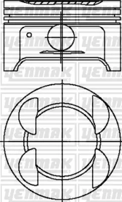 YENMAK 31-03795-000 X Motor Piston Segman Std Focus Iı-Focus Iı Cmax 05-11 -Mondeo Zetec S 07 1.6 Zetec-S/Efı 79mm 4M5G6105CC