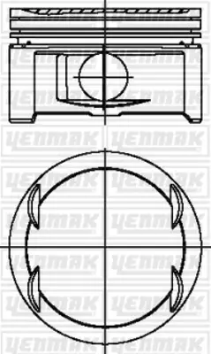 YENMAK 31-03797-000 X Motor Piston Segman Std Omega 2.6 180ps-Y 26 Se 90871001