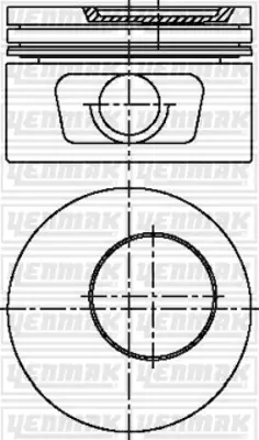 YENMAK 31-03804-000 Motor Piston Segman Std Omega-Kadett Gsl-Ascona 90410415