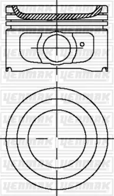 YENMAK 31-03887-000 Motor Piston Segman Std P306-P406 Em-Xsara-Xantıa-Zx-Partner-Berlıngo 1.8 8v Xu7jp-Xu7jb 83 