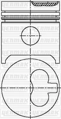 YENMAK 31-03894-000 Motor Piston Segman J9 Yeşil Motor 94.00 Çap Std 62399 83EM6K100AA