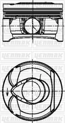 YENMAK 31-04129-000 Motor Piston Segman Std 207-208-308-508-3008-5008-C4-C5-Ds3-Ds4 