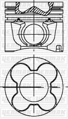 YENMAK 31-04201-000 X Motor Piston Segman Std Astra-Omega-Vectra-Zafıra 2.0 16v X2.0 Dtl/Y2.0dtl 83.98mm 90531404