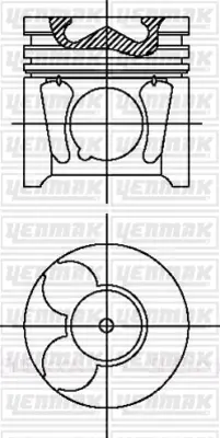 YENMAK 31-04497-000 X Motor Piston Segman Std 85.00 P407-307-Sucudo-Berlıngo-C4-C5-Focus Iı-Cmax-Kug-S40 2.0hdi-Tdı 3M5Q6K108BA 9652773780 9684649880