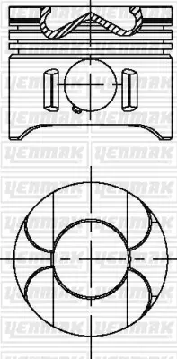 YENMAK 31-04696-000 Motor Piston Segman Std C200-C220 6110300617