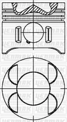 YENMAK 31-04699-000 Motor Piston Segman Std E200-E220-C220-C200-Vıto 108-110-112-Sprınter A6110301317