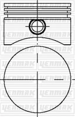 YENMAK 31-04855-000 Pıston+segman 82.00mm (Std) (2,5×2,5×4,0) Iveco Unıversal 