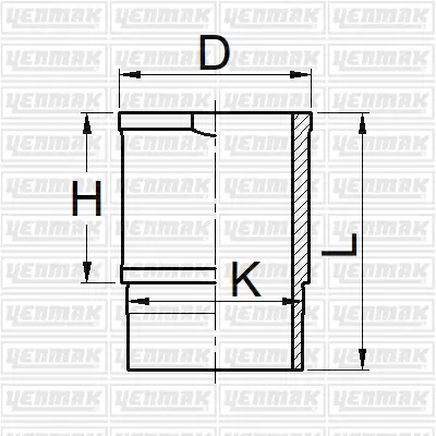 YENMAK 51-05889-000 Motor Gömleği 504 Gl Benzın Xn1-2 88.00 Std 