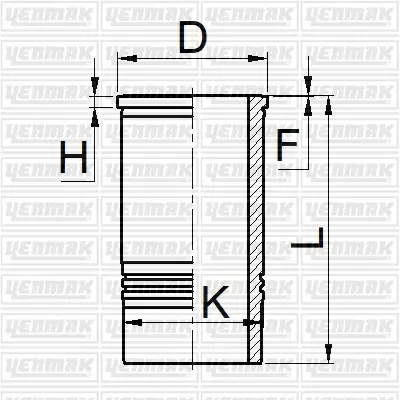 YENMAK 51-06067-000 Sılındır Gomlek 108,00mm Std Volvo Is Makınesı  Deutz D Eae 2 D 7 4253935