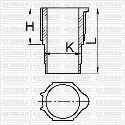 YENMAK 51-95907-000 Motor Gömleği Renault 18 86.00 Çap Std 