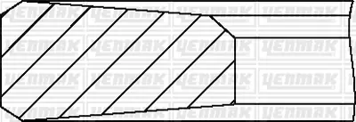YENMAK 91-09089-000 Motor Pıston Segmanı 131 Mm Renault Kerax-Magnum Dxı13 / Volvo Fh-Fh Iı-Fm-Fmx D13 21896942 7420747511