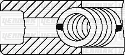 YENMAK 91-09329-000 Motor Segman 2.0 - 1.8 Tfsı 16v/1.8 Tsı 16v / A3/A4/A5/Cc/Passat 82.51 6J198151B 6J198151E