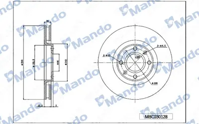 MANDO MBC030128 Fren Aynası On 4249J6 E169142