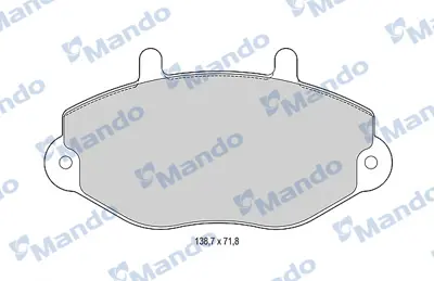 MANDO MBF015010 Balata [fr]/Wıth R90 Certıfıcatıon + Noıse Shımford 92VB2K021BD