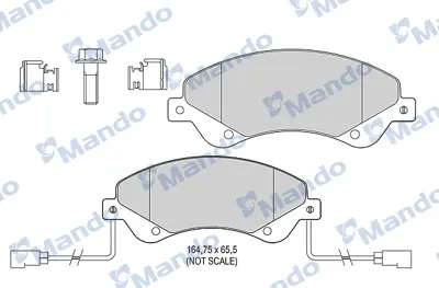 MANDO MBF015033 Balata [fr]/Wıth R90 Certıfıcatıon + Noıse Shımford ME6C1J2K021BB