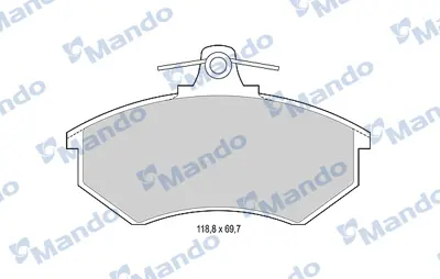 MANDO MBF015088 Balata [fr]/Wıth R90 Certıfıcatıon + Noıse Shımaudı 853698151A 853698151E